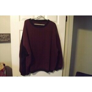 NWT Torrid Women's Long Sleeve Crew Neck Pullover Sweatshirt Maroon Size 00